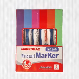 ماژیک رنگی وایت برد 6 عددی